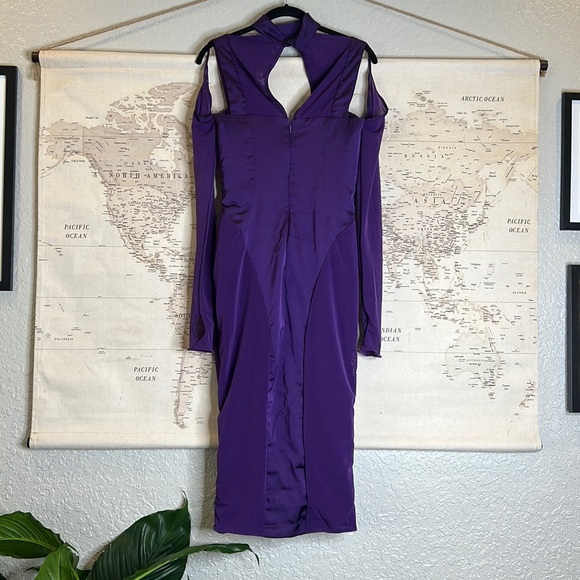 HOUSE OF CB 'Talika' Grape Corset Midi Dress NWOT - Picture 15 of 16